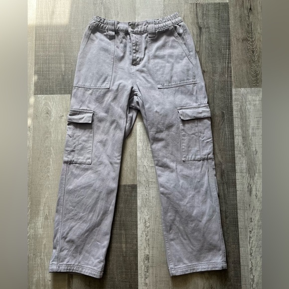 PacSun High Rise Straight Leg Cargo Pants in Lilac Size M - Picture 2 of 3